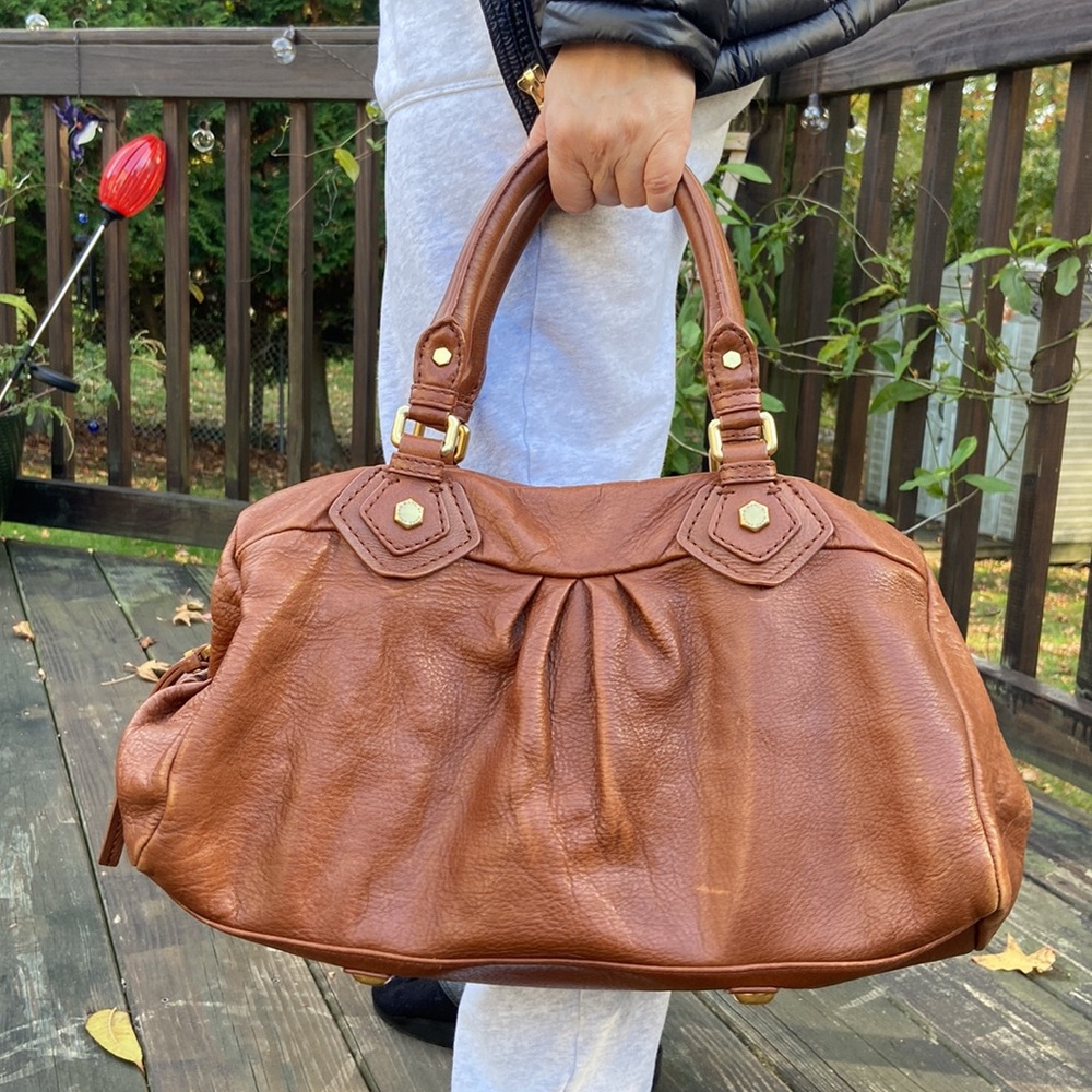 Marc Jacobs Cognac Brown Leather Shoulder Bag - Picture 3 of 16
